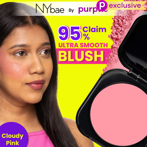 Buy NY Bae Sunset Skyline Blush - Cloudy Pink 02 (5 gm) | Pink | Matte Finish | Rich Colour | Super Blendable | Multipurpose | Travel Friendly-Purplle