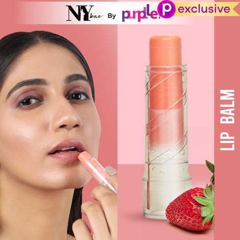 Buy NY Bae Sweet Treats Lip Balm - Strawberry 04 (4.8 gm) | Pink | Enriched with Nourishing Oils & Vitamin E | Moisturizing | Ideal For Chapped Lips | Vegan-Purplle