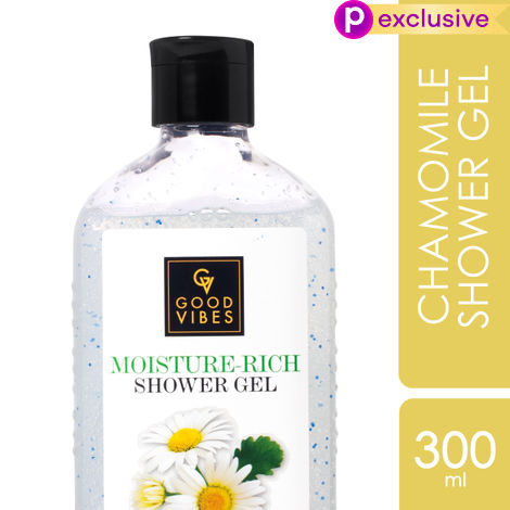 Buy Good Vibes Chamomile Moisture Rich Shower Gel | (Body Wash) Soothing, Moisturizing, Certified Fragrance (300 ml)-Purplle