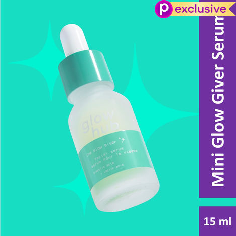 Buy Glow Hub | Mini Glow Giver Serum (15 ml) | Lactic & Glycolic Acid | Smoothing, Brightening, Exfoliating-Purplle