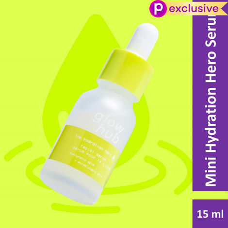 Buy Glow Hub | Mini Hydration Hero Serum (15 ml) | Hyaluronic Acid | Plump, healthy, dewy skin-Purplle