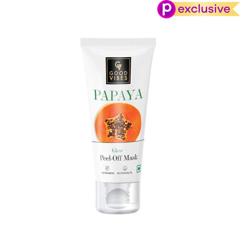 Buy Good Vibes Papaya Glow Peel Off Mask | Tan Removal Skin Lightening Hydrating | No Parabens No Sulphates No Mineral Oil (50 gm)-Purplle