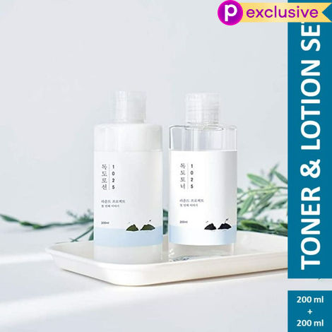 Buy Round Lab 1025 Dokdo Toner+Lotion Set | Korean Skin Care - Combo of 2-Purplle