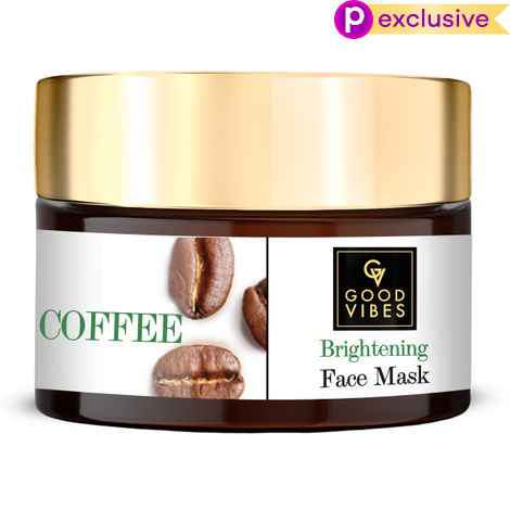 Buy Good Vibes Coffee Brightening Face Mask | Anti-Acne, Anti-Ageing | No Parabens, No Sulphates, No Mineral Oil, No Animal Testing (50 g)-Purplle