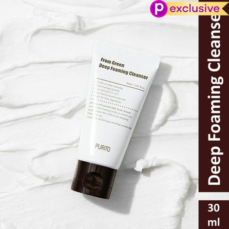Buy PURITO Green Deep Foaming Cleanser (mini) (30ml) | Korean Skin Care-Purplle