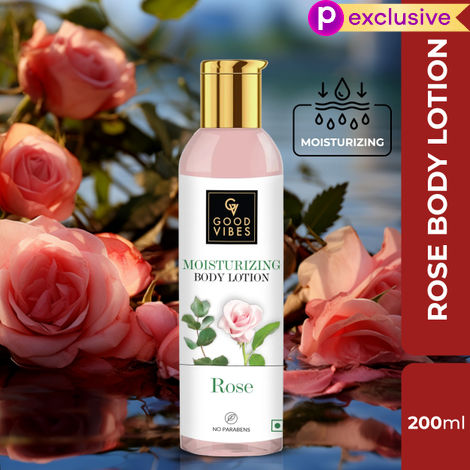 Buy Good Vibes Rose Moisturizing Body Lotion | Hydrating, Nourishing, Moisturizing | No Parabens, No Sulphates, No Animal Testing (200 ml)-Purplle