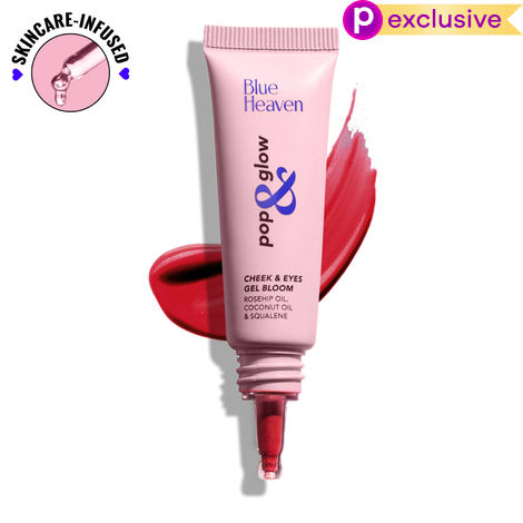Buy Blue Heaven Pop & Glow Cheek & Eyes Gel Bloom Blush, Pink Tease (12 ml)-Purplle