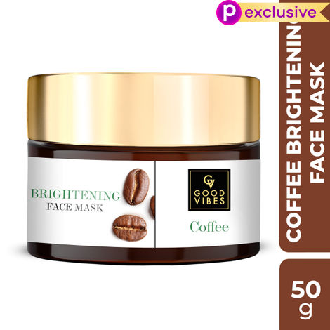 Buy Good Vibes Coffee Brightening Face Mask | Anti-Acne, Anti-Ageing | No Parabens, No Sulphates, No Mineral Oil, No Animal Testing (50 gm)-Purplle