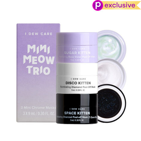 Buy I DEW CARE MINI MEOW TRIO (Charcoal, Diamond, Rose-Water Peel-Off Mask) | Korean Skin Care 9 ml-Purplle