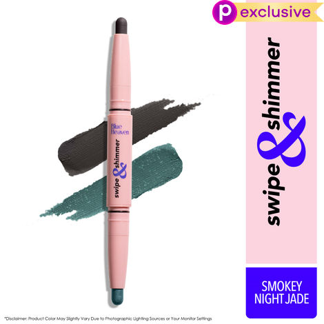 Buy Blue Heaven Swipe & Shimmer Long Lasting Non Transfer Eyeshadow Stick | Matte & Matallic Shades , Smoky Night Jade (2.2 gm)-Purplle