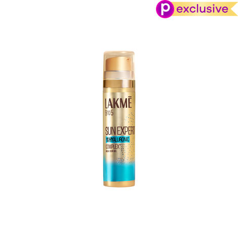Buy Lakme 1% Hyaluronic Gel Sunscreen SPF 50 PA++++ | For even toned skin | No White Cast, Lightweight | UVA/B Protection | For All Skin Types | 18 gm-Purplle