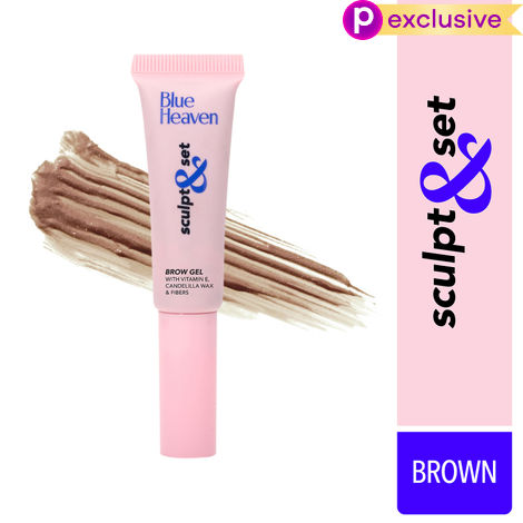 Buy Blue Heaven Sculpt & Set Eyebrow Gel, Brown - 8 gm-Purplle