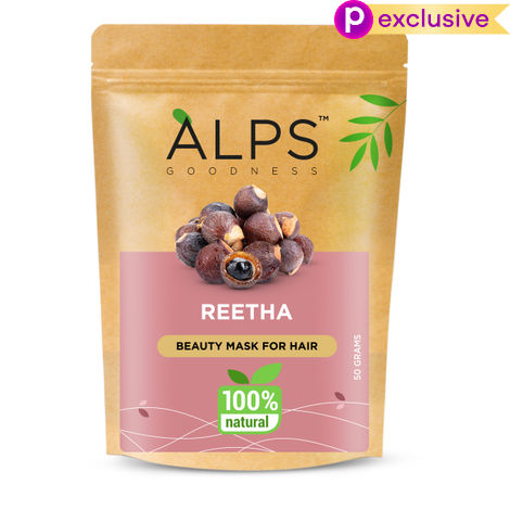 Buy Alps Goodness Powder - Reetha (50 gm) |100% Natural Powder | No Chemicals, No Preservatives, No Pesticides| Natural Hair Mask| Soap Nut-Purplle