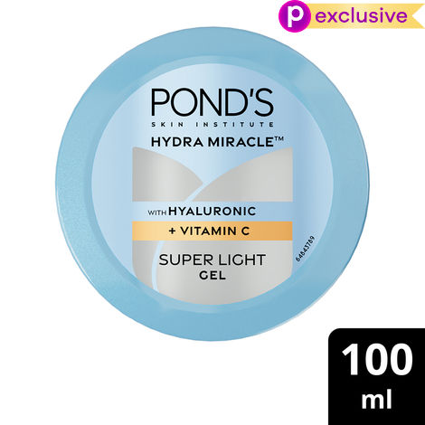 Buy Ponds Hydra Miracle Super Light Gel with Hyaluronic Acid & Vitamin C - 100 gm-Purplle