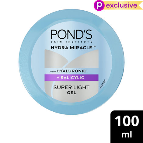 Buy Ponds Hydra Miracle Super Light Gel with Hyaluronic Acid & Salicylic - 100 ml-Purplle