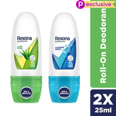 Rexona Women Roll On Shower Fresh 25 ml & Rexona Women Roll On Aloe Vera 25 ml