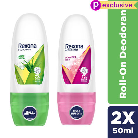 Rexona Women Roll On Aloe Vera 25 ml & Rexona Women Roll On Powder Dry 25 ml