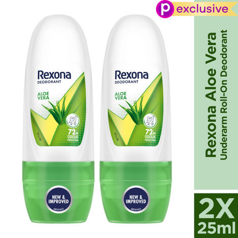 Buy Rexona Women Roll On Aloe Vera 25 ml ( Pack Of 2)-Purplle