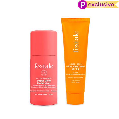Buy FoxTale Unstoppable Glow Duo - SPF 50 Glow Sunscreen (30 ml) + Super Glow Moisturizer (15 ml)-Purplle