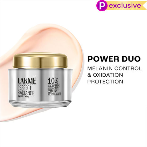 Buy Lakme Perfect Radiance Day Gel Creme with 10% Niacinamide Resorcinol Complex & Antioxidants, 28 gm-Purplle