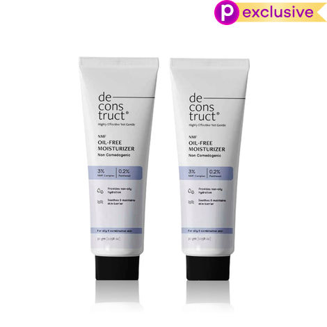 Buy Deconstruct Oil-Free Moisturizer | Non Sticky Fast absorbing | 72 Hr Hydration (Pack of 2) 30 gm each-Purplle