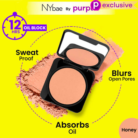 Buy NY Bae Runway Radiance Compact Powder - Honey 04 (9 gm) | Medium Skin Tone | Mattifies Skin | Blurs Pores | Oil-Control | Long-wear Creaseless Makeup | Loose Powder-Purplle