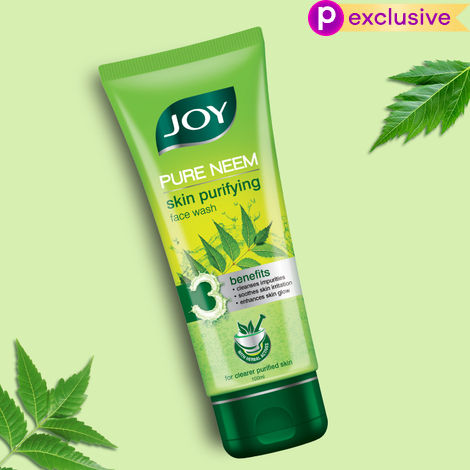 Buy Joy Skin Purifying Neem Face Wash For Oily Skin | Fights Acne, Pimples & Controls Excess Oil (100 ml)-Purplle