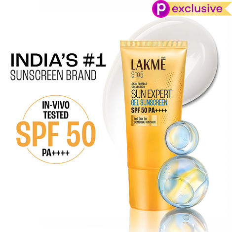 Buy Lakme Sunscreen Gel SPF 50 PA+++Niacinamide, Water-Light, For Normal to Oily Skin,No White Cast 50 gm-Purplle