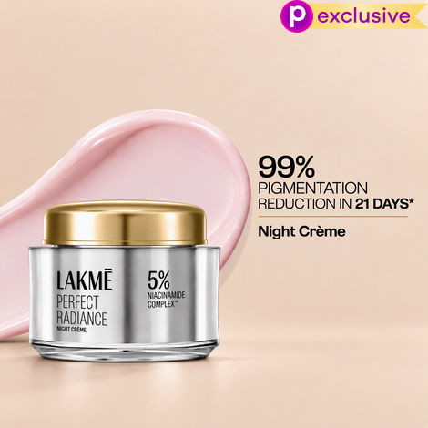 Buy Lakme Perfect Radiance Pigmentation Treatment Night Gel Creme with 5% Niacinamide Complex| Fades Dark Spots, Dullness, Gives Glowing Skin| For All Skin Types| 28 gm-Purplle