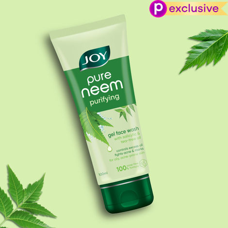 Buy Joy Pure Neem Purifying Gel Face Wash (100 ml) | Control excess Oil fights acne & Marks | Suitable for All Skin Types-Purplle