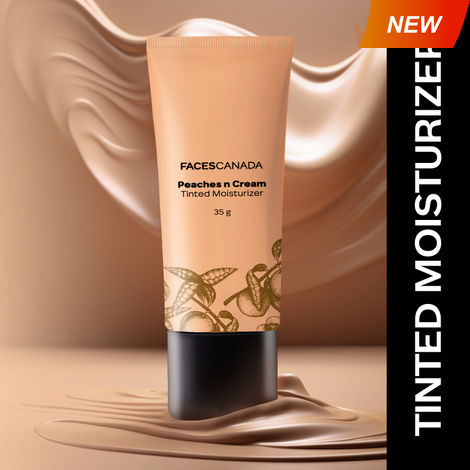 Buy FACES CANADA Peaches N Cream Tinted Moisturizer, 35g | Soft Peachy Glow | Lightweight & Blends Easily | Lightly Tinted Cream For All Skin Types-Purplle