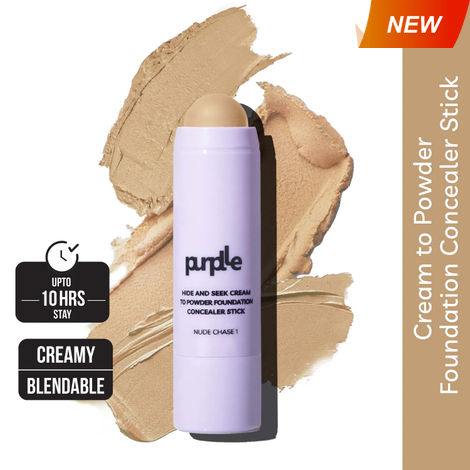 Buy Purplle Foundation Stick - Cream to Powder - Nude Chase 1-Purplle