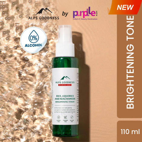 Buy Alps Goodness Rice Liquorice and Niacinamide Brightening Toner| Best Toner for Dry Skin (100 ml )| Rice Toner| Silicone Free| Sulphate Free| Paraben Free| Niacinamide Toner-Purplle