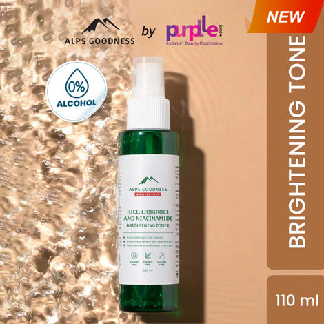 Buy Alps Goodness Rice Liquorice and Niacinamide Brightening Toner| Best Toner for Dry Skin (100 ml )| Rice Toner| Silicone Free| Sulphate Free| Paraben Free| Niacinamide Toner-Purplle