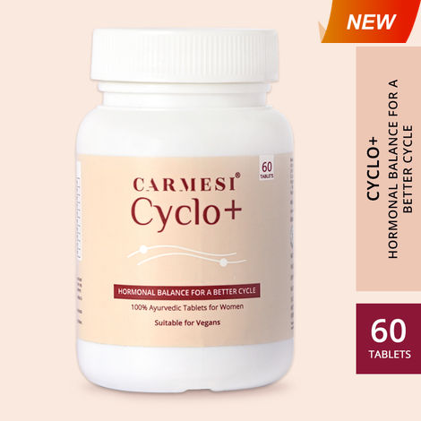 Buy Carmesi Cyclo+ 100% Ayurvedic Tablets for Women (60 tablets)-Purplle