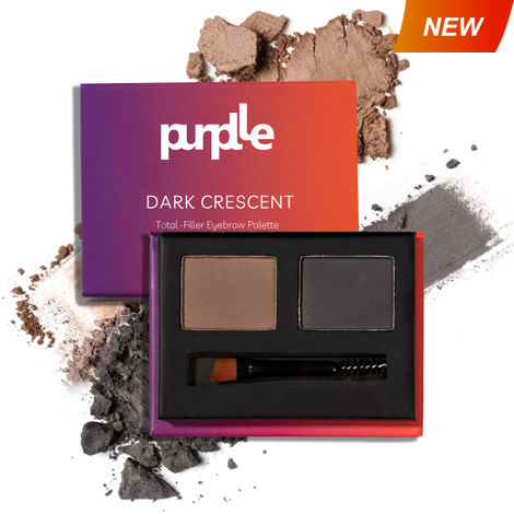 Purplle Eyebrow Palette, Dark Crescent Total Filler | For Fuller Brows | Brow Shaping | Eyebrow Enhancer| Natural Looking | Long Lasting (4 gm)