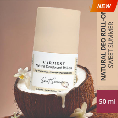 Buy Carmesi Natural Deodorant Roll-on - Sweet Summer ,50 ml-Purplle