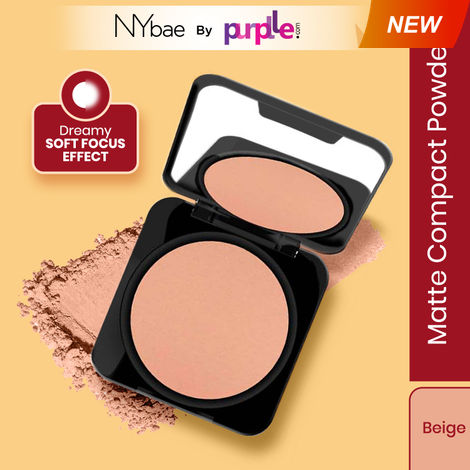 Buy NY Bae Runway Radiance Compact Powder - Beige 03 (9g) | Medium Skin Tone | Mattifies Skin | Blurs Pores | Oil-Control | Long-wear Creaseless Makeup | Loose Powder-Purplle