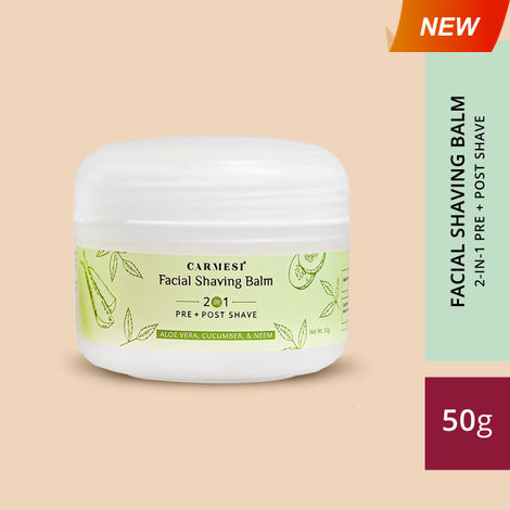 Buy Carmesi Facial Shaving Balm - 2 in 1 Pre & Post Shave - 50 gm-Purplle