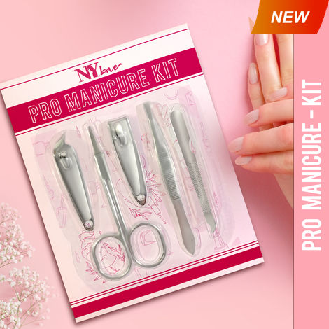 Buy NY Bae Pro Manicure Kit | Ear Pick | Nail Cutter | Multipurpose Scissors | Tweezer | Nail File | Travel Friendly | Multi Functional-Purplle