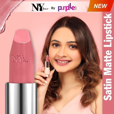 Buy NY Bae Satin Matte Lipstick - Mighty Mauve 09 (4.2 g) | Mauve | Silky Smooth Texture | High Shine | Weightless | With Vitamin A & E-Purplle
