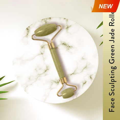 Buy Purplle Face Sculpting Green Jade Roller-Purplle