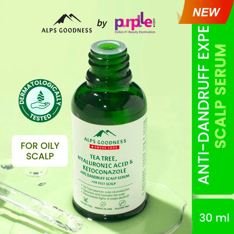 Buy Alps Goodness Tea Tree Oil, Hyaluronic Acid & Ketoconazole Anti Dandruff Scalp Serum For Oily Scalp (30 ml)-Purplle