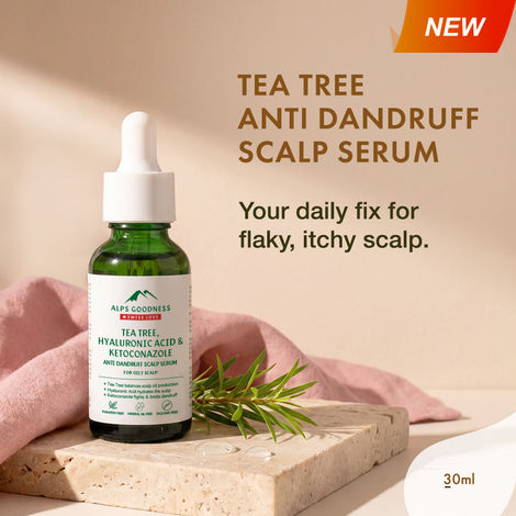 Buy Alps Goodness Tea Tree Oil, Hyaluronic Acid & Ketoconazole Anti Dandruff Scalp Serum For Oily Scalp (30 ml)-Purplle