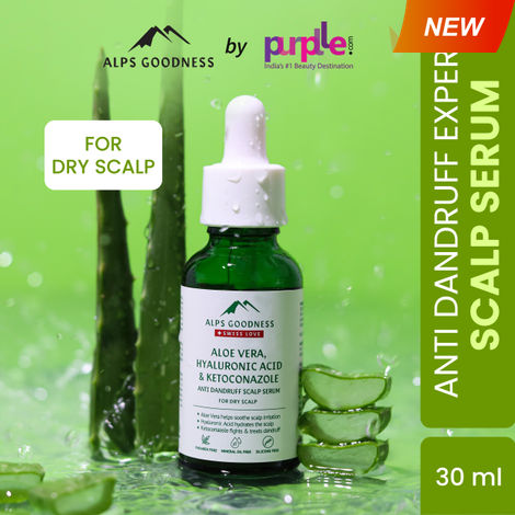 Buy Alps Goodness Aloe Vera, Hyaluronic Acid & Ketoconazole Anti Dandruff Scalp Serum For Dry Scalp (30 ml) | Dandruff Control | Itchy-Flaky Scalp -Purplle