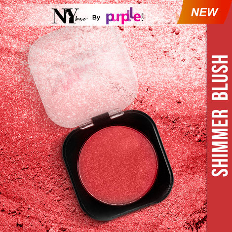 Buy NY Bae Shimmer Blush - Peach Magic 03 (4 g) | 2 in 1 Blush + Highlighter | Peach | Rich Colour | Super Blendable | Multipurpose-Purplle