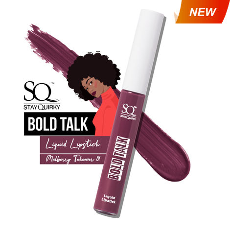 Buy Stay Quirky Bold Talk Liquid Lipstick - Mulberry Takeover 01 (5.5 ml)-Purplle
