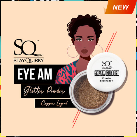 Buy SQ Eye Am Glitter- Powder Eyeshadow - Copper Legend21 (2.5 gm)-Purplle