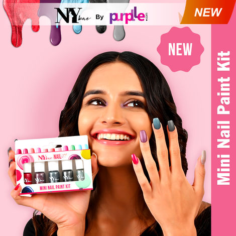 Buy NY Bae Nail It Mini Nail Paint Kit - Red Carpet Ready 01 (5 x 3 ml) | Highly Pigmented | Matte & Glossy | Chip-Free | Travel-Friendly Nail Polish Set-Purplle