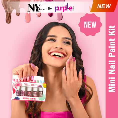 Buy NY Bae Nail It Mini Nail Paint Kit - Pink Hues 07 (5 x 3 ml) | Highly Pigmented | Matte & Glossy | Chip-Free | Travel-Friendly Nail Polish Set-Purplle